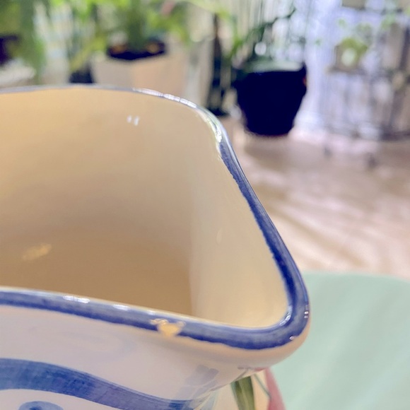 CERAMIC PITCHER HAND PAINTED - Picture 8 of 8